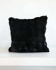 Black Cloud Sham from Minky Couture x Osmond Designs, showcasing a plush black pillow for cozy sophistication.
