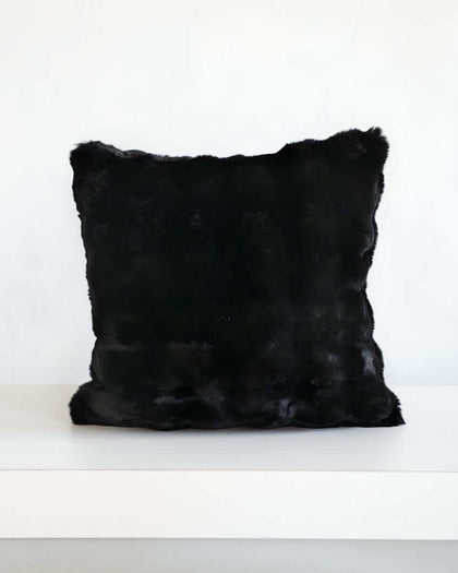 Black Cloud Sham from Minky Couture x Osmond Designs, showcasing a plush black pillow for cozy sophistication.
