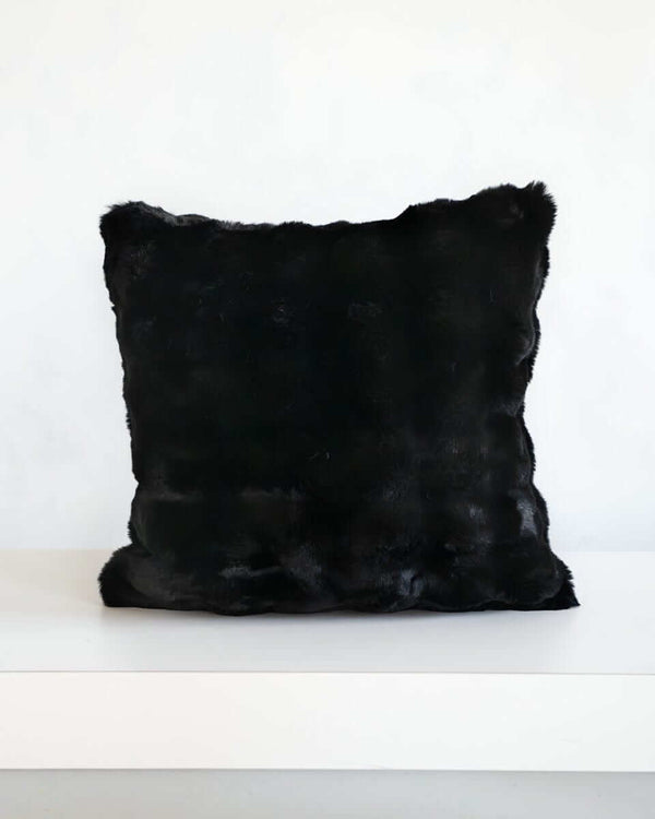 Black Cloud Sham from Minky Couture x Osmond Designs, showcasing a plush black pillow for cozy sophistication.