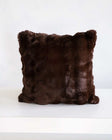 Chocolate Cloud Sham in rich chocolate color, showcasing soft plush texture, ideal for home decor.