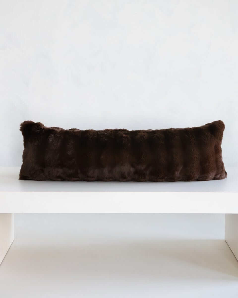 Chocolate Cloud Sham in deep brown color, plush texture, perfect for cozy home decor.