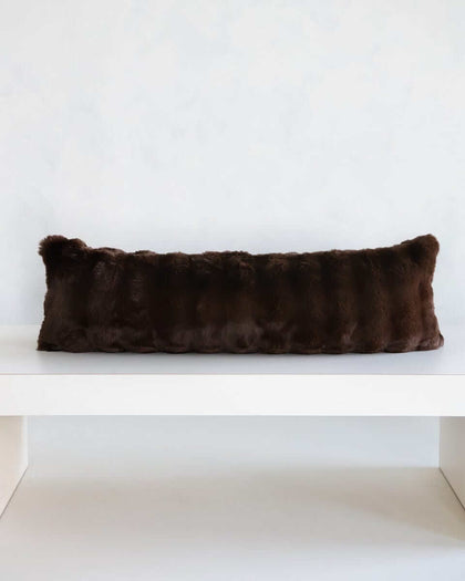 Chocolate Cloud Sham in deep brown color, plush texture, perfect for cozy home decor.