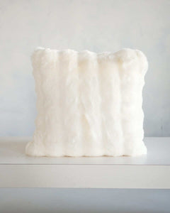 Cream Cloud Sham, a soft and elegant decorative pillow with plush texture, perfect for brightening your space.
