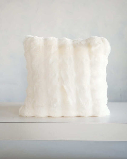 Cream Cloud Sham, a soft and elegant decorative pillow with plush texture, perfect for brightening your space.