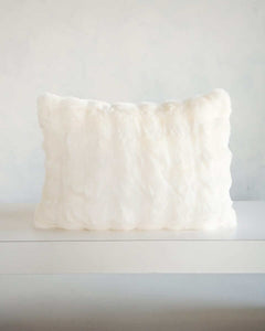 Cream Cloud Sham showcasing its soft, plush texture in an elegant, neutral hue on a simple backdrop.