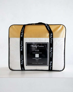 Cream Cloud Duvet by Minky Couture in luxury packaging, perfect for a cozy twin bed.