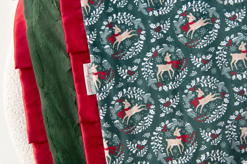 Green Reindeer Blanket