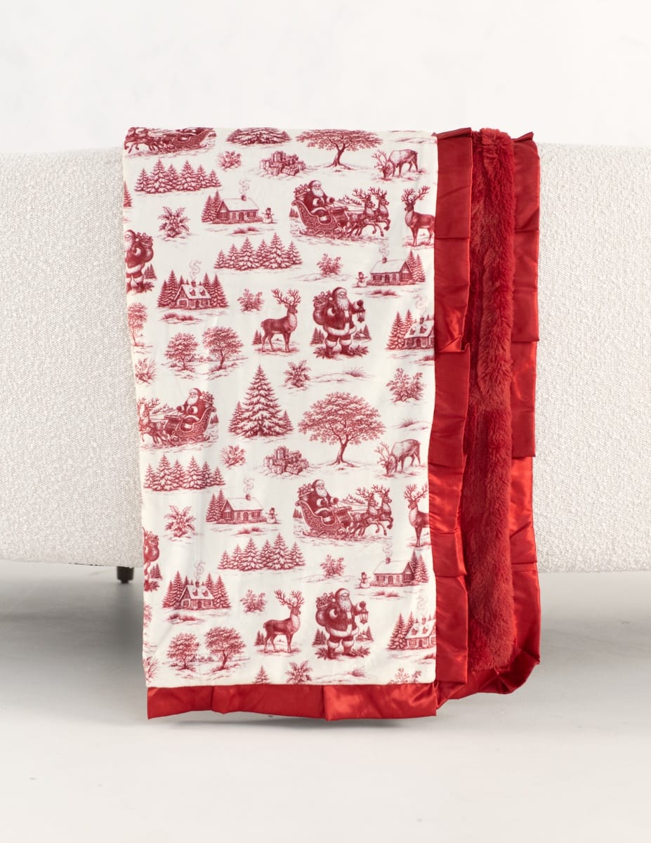 Santa Toile Blanket
