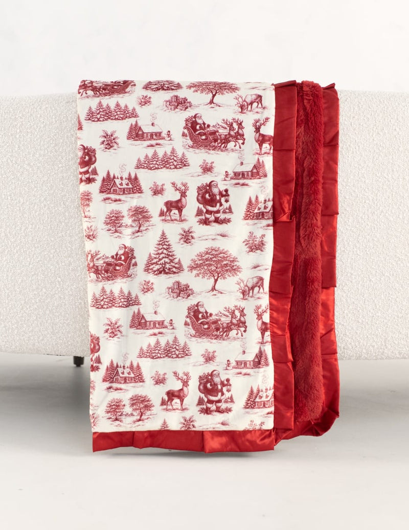 Santa Toile Blanket