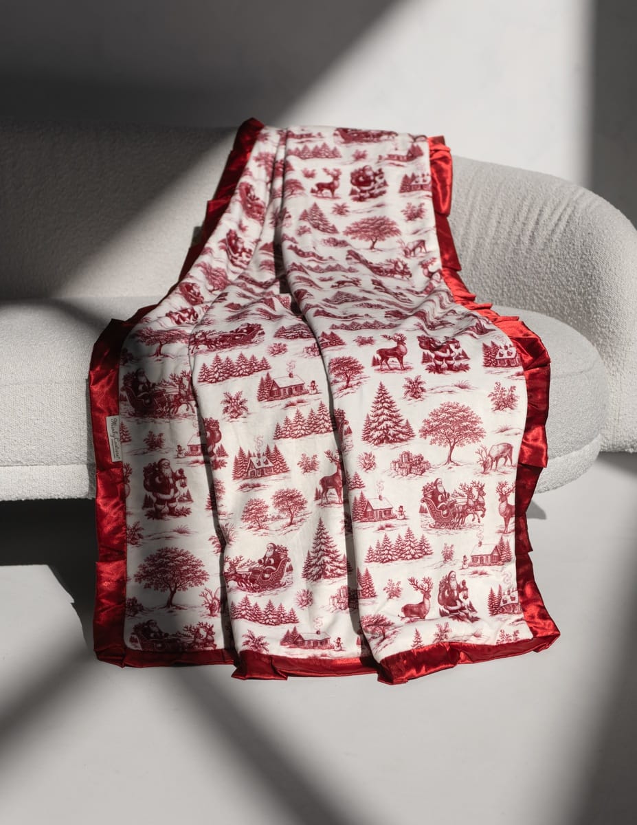Santa Toile Blanket