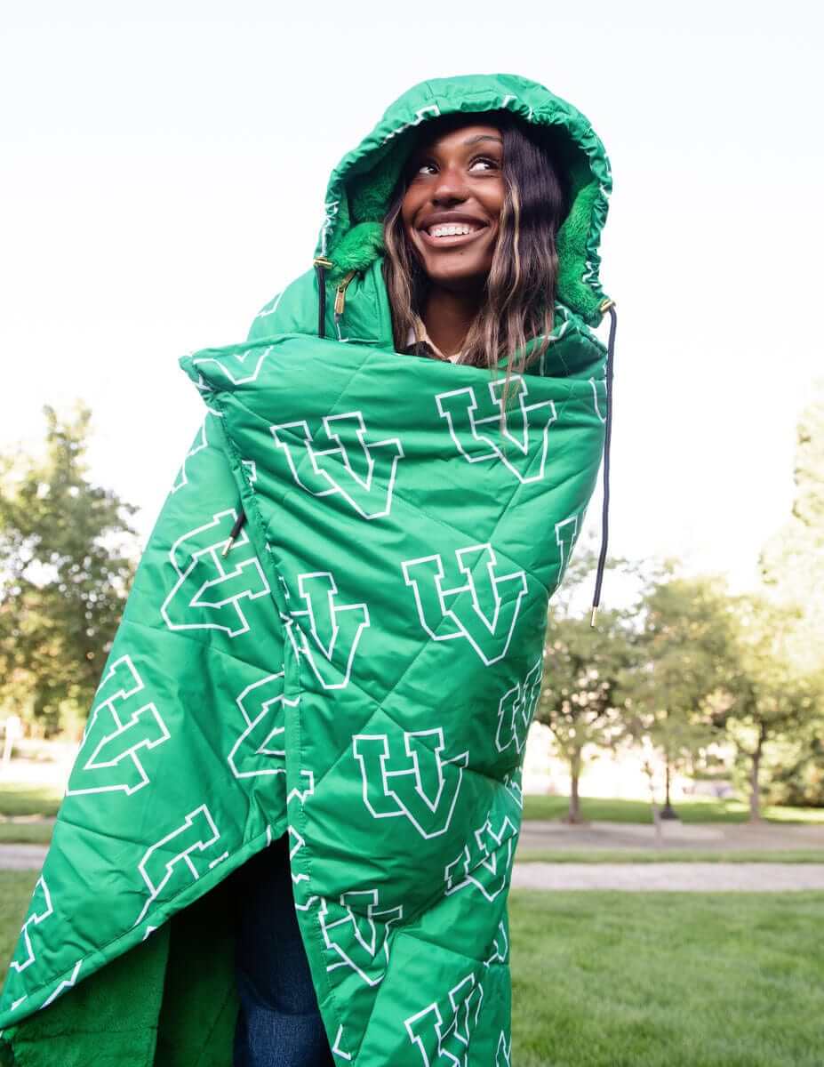 Utah Valley Wolverines Hooded Stadium Blanket | Minky Couture