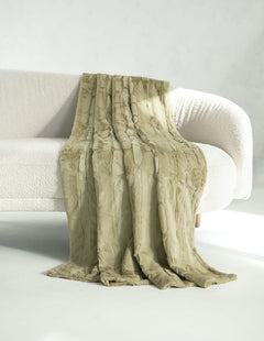 Sorbet Olive Green Blanket