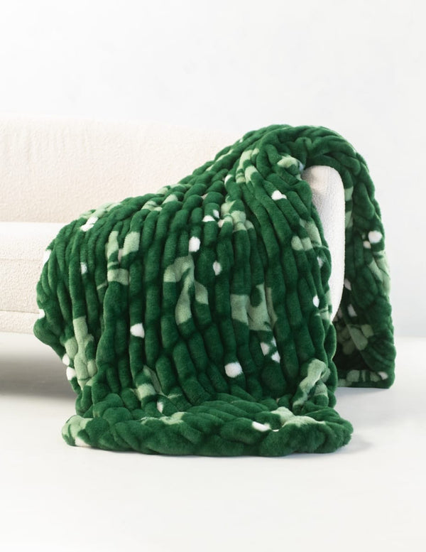 Original Hugs Green Holly Berries Blanket - COMING SOON