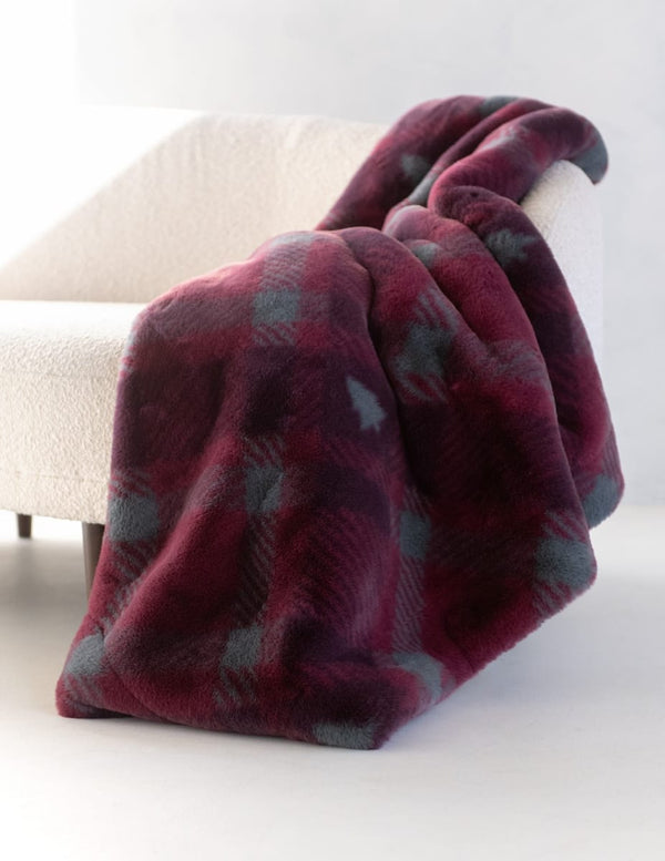 Lush Christmas Plaid Blanket