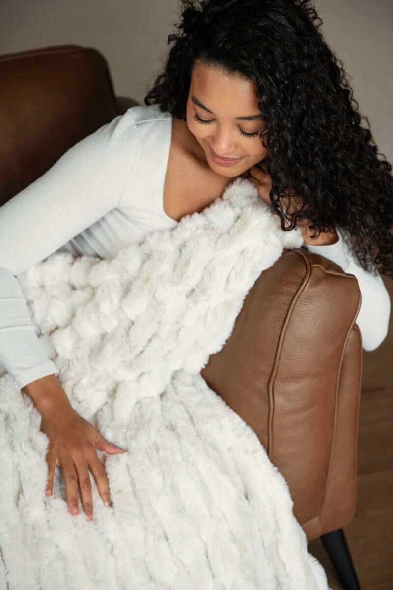 Hugs Snowcapped Coconut Blanket