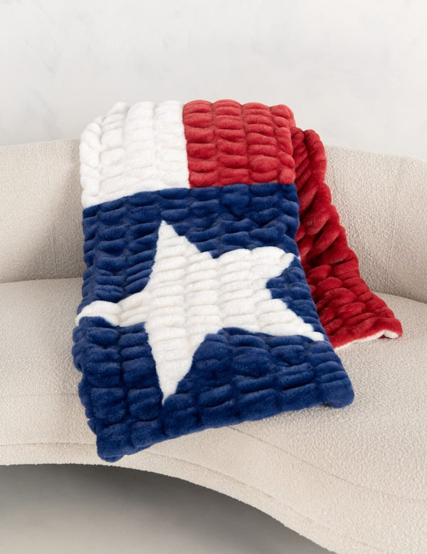 Hugs Texas Flag Blanket