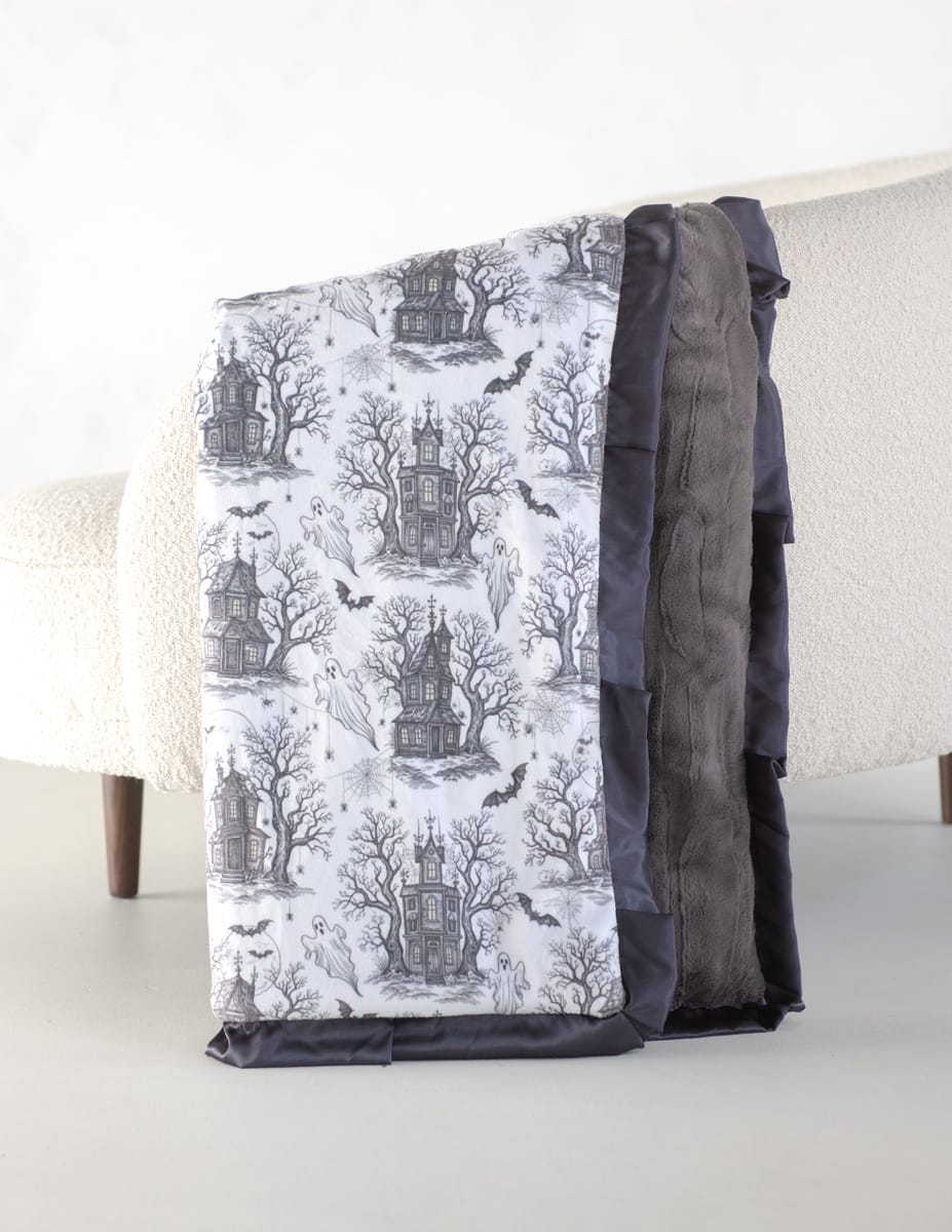 Haunted Toile Blanket