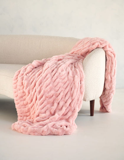 Hugs Pink Barn Blanket