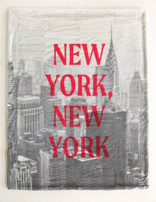 Lush New York Gray Blanket