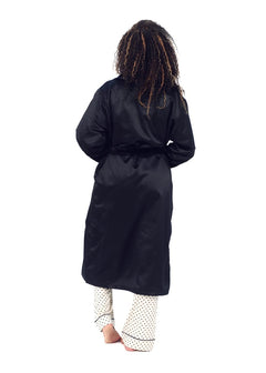 Satin Black Robe