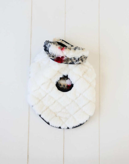 Luxurious soft reversible Pet Vest in City Plaid/Cream color, for comfort and style.