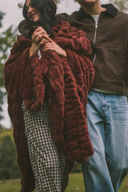 Hugs Rich Mahogany Blanket