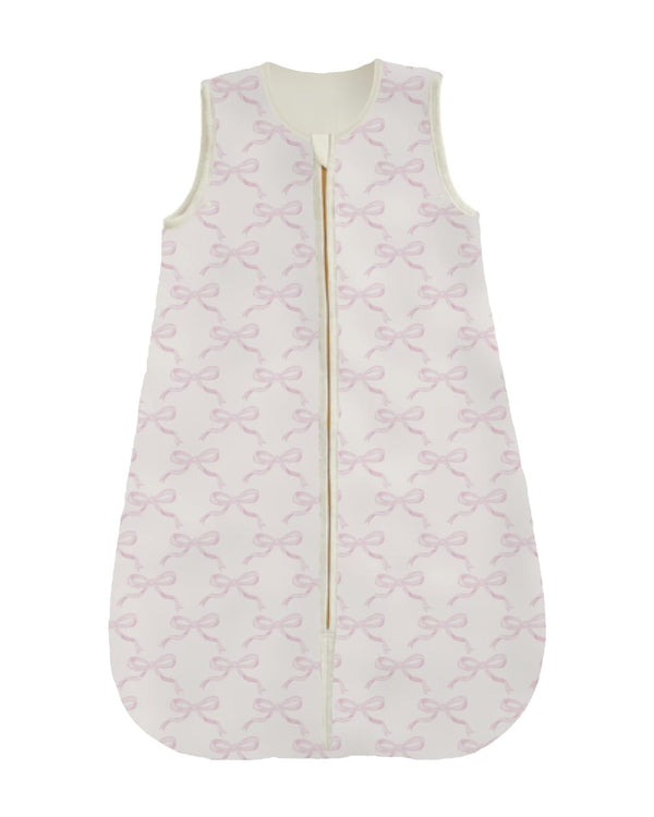 Pretty Pink Bows Wearable Minky Blanket