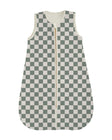 Sage Check Wearable Minky Blanket