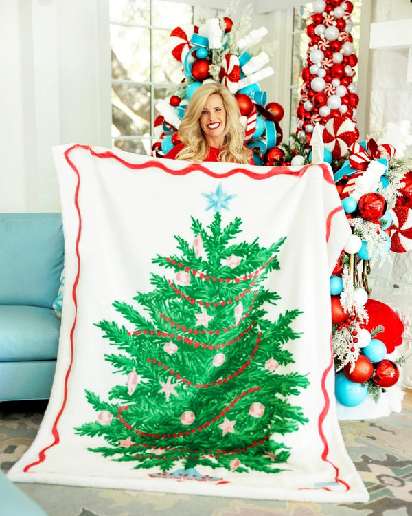 Lush Oh Christmas Tree Blanket