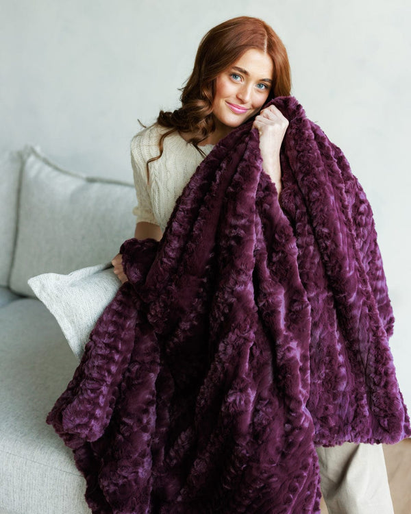 Glossy Ultra Sorbet Plum Blanket