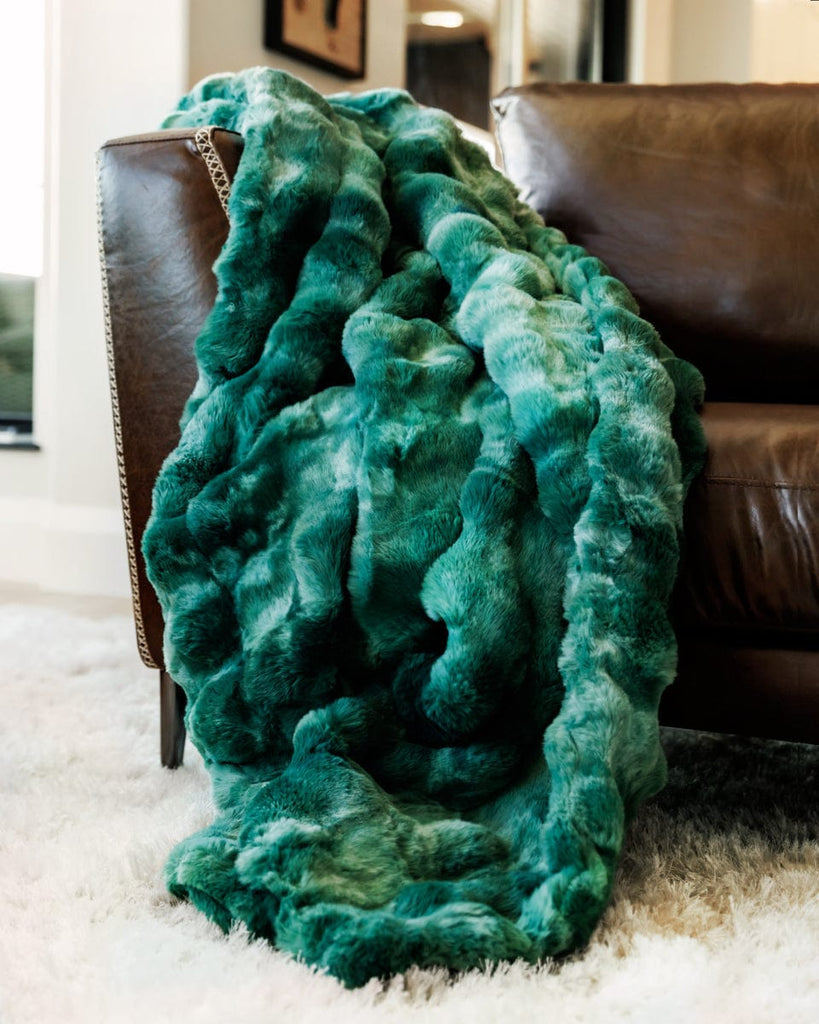 Premium Cloud Eucalyptus Plush Blanket Minky Couture