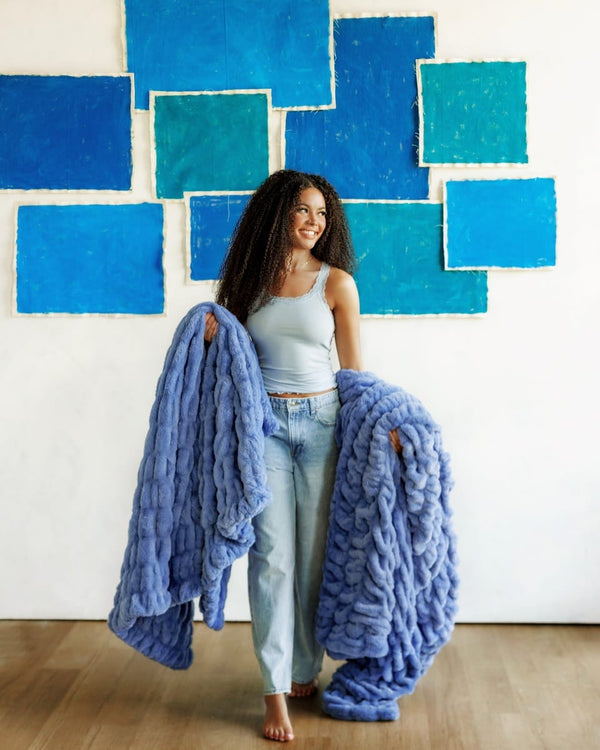Hugs Light Country Blue Blanket