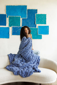 Original Hugs Light Country Blue Blanket