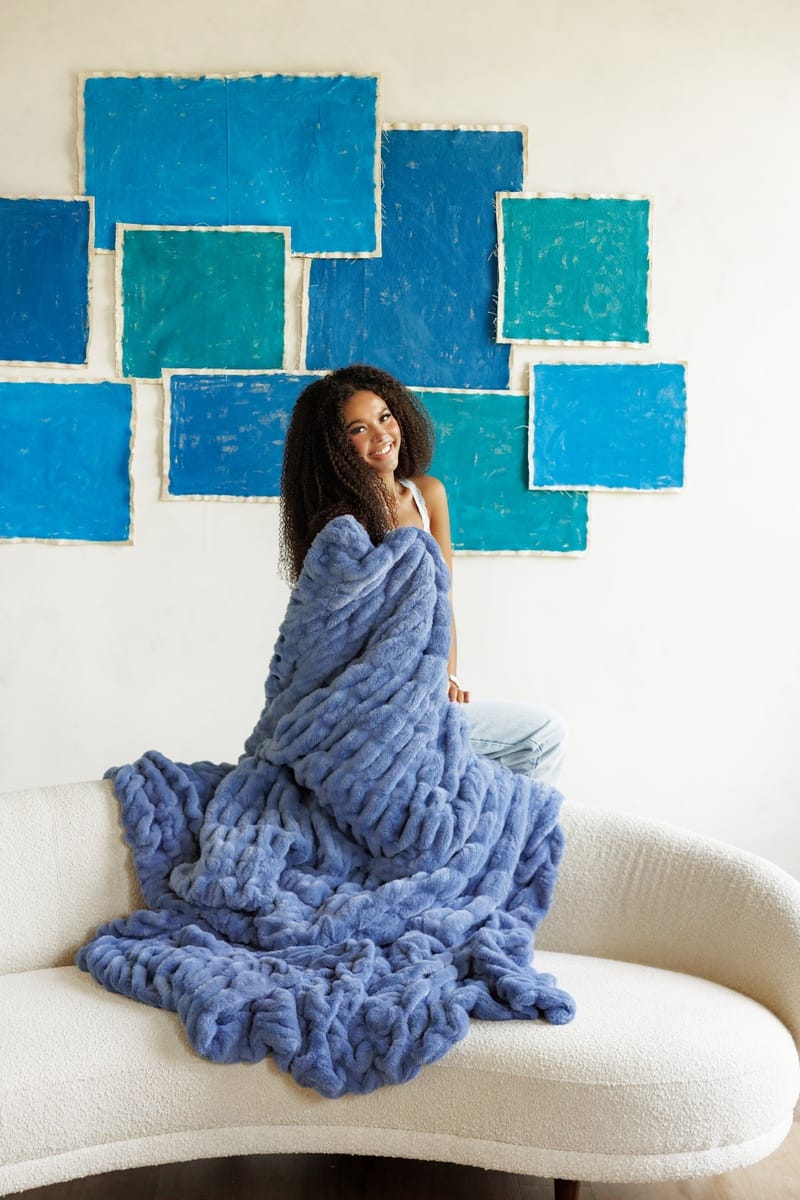 Original Hugs Light Country Blue Blanket