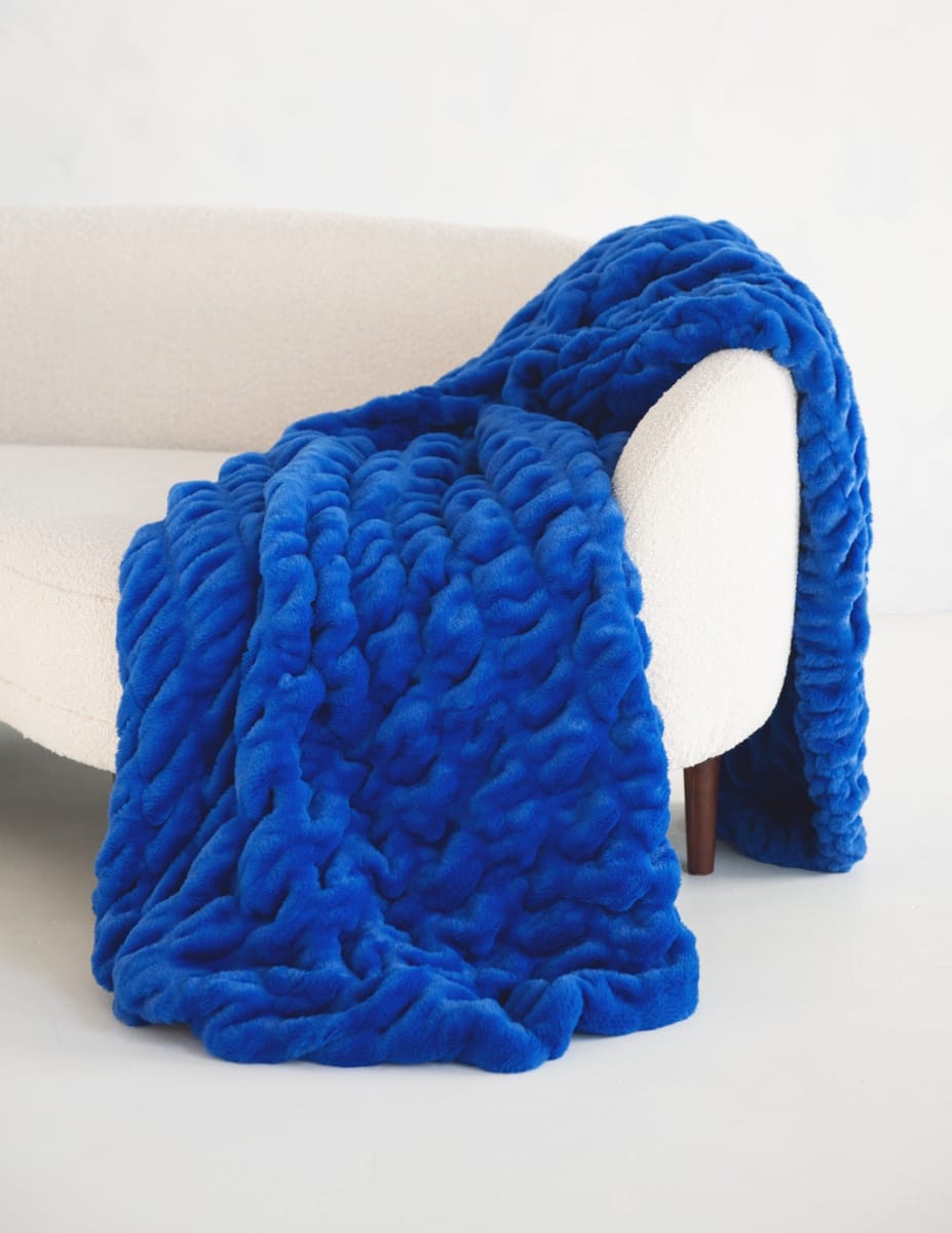 Original Hugs Light Electric Blue Blanket