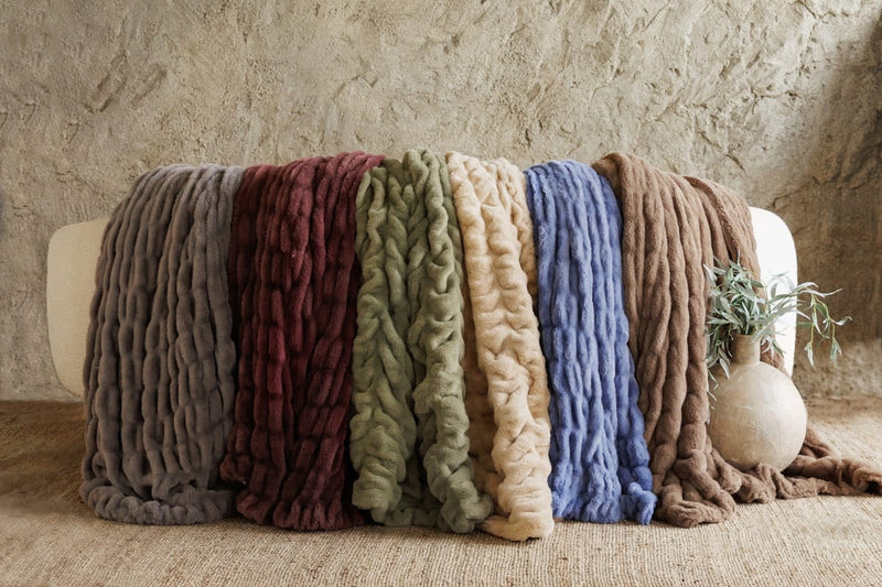 Hugs Light Green Tea Blanket