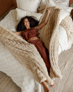 Hugs Light Sand Blanket