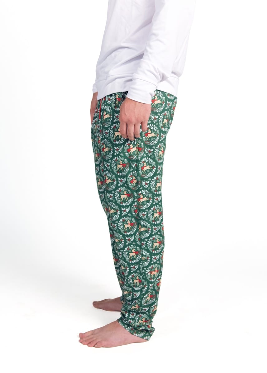 Montage Men's Jogger - Green Reindeer