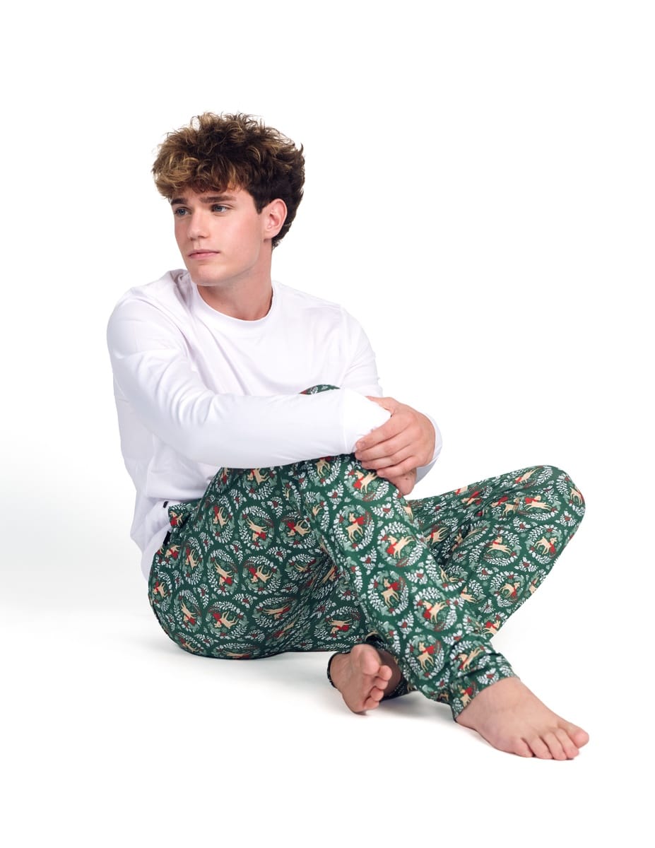 Montage Men's Jogger - Green Reindeer