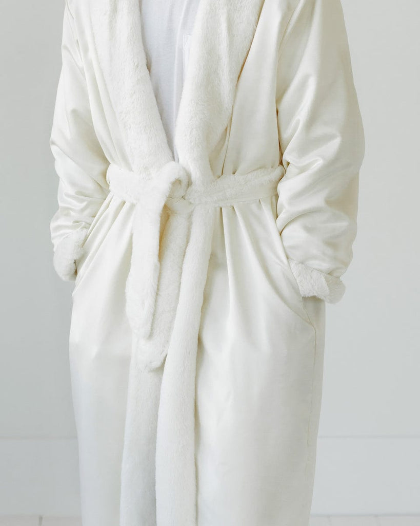 Satin Cream Robe | Minky Couture