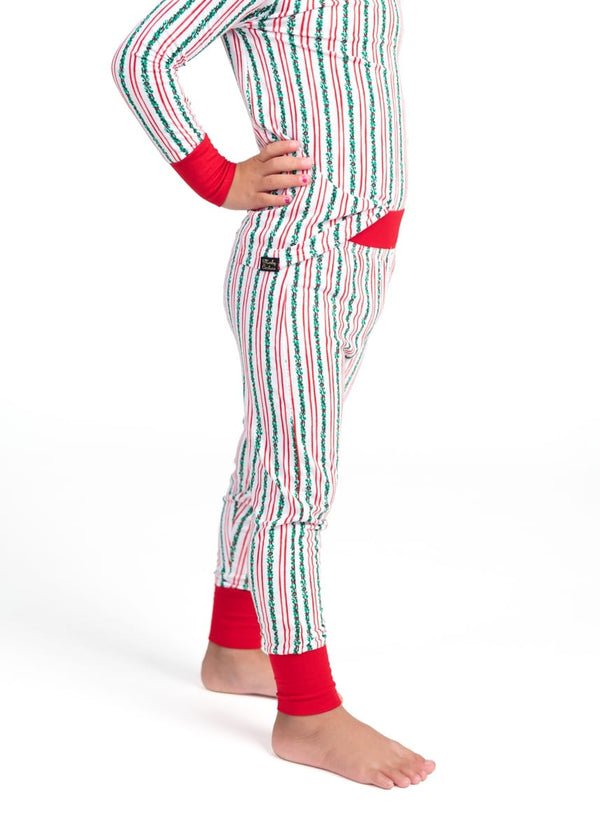Snug-Fitting Toddler Matching Set - Holly Stripe