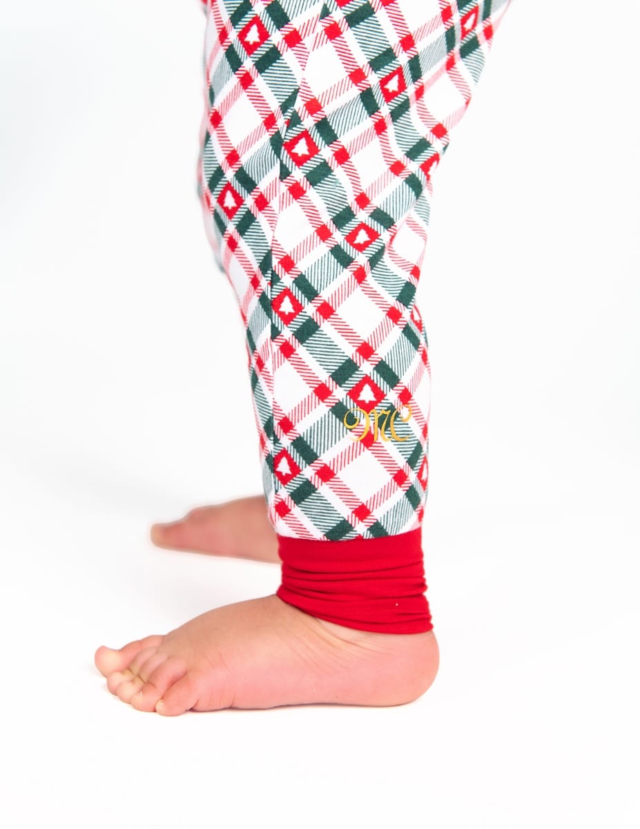 Snug-Fitting Toddler Matching Set - Tree Plaid