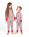 Snug-Fitting Toddler Matching Set - Tree Plaid
