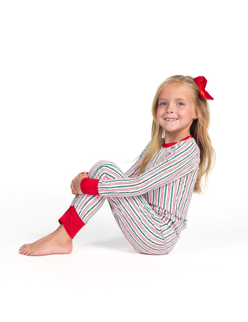 Snug-Fitting Tween Matching Set - Holly Stripe