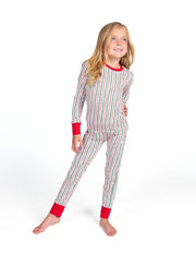Snug-Fitting Tween Matching Set - Holly Stripe