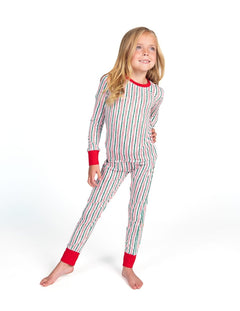 Snug-Fitting Tween Matching Set - Holly Stripe
