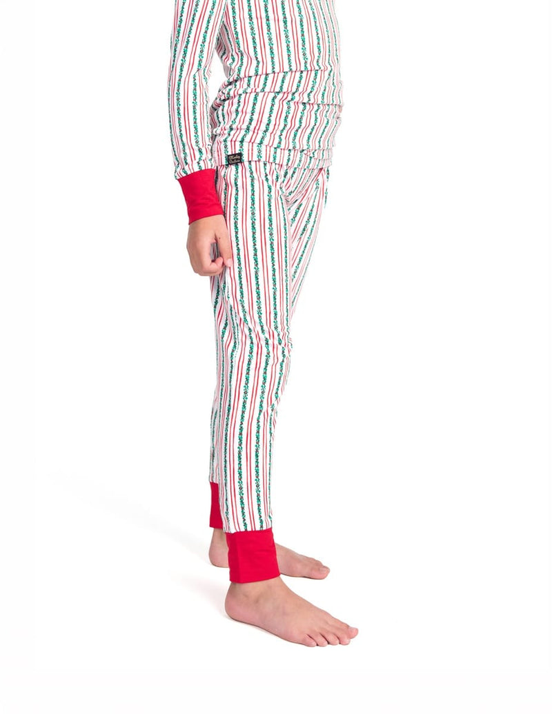 Snug-Fitting Tween Matching Set - Holly Stripe