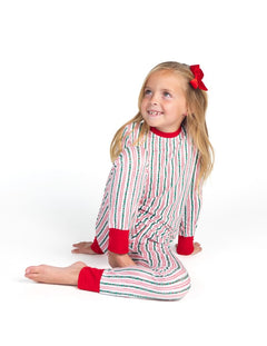 Snug-Fitting Tween Matching Set - Holly Stripe