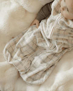 Woven Seagrass Wearable Minky Blanket