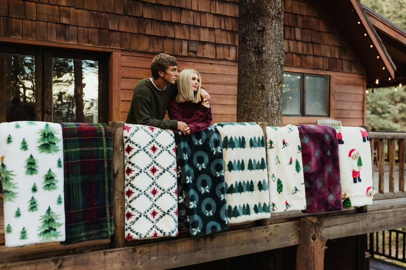 Lush Winter Tree Blanket